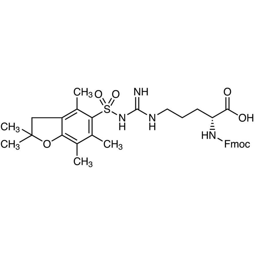 N<sup></sup>-[(9H-Fluoren-9-ylmethoxy)carbonyl]-N<sup></sup>-(2,2,4,6,7-pentamethyldihydrobenzofuran-5-sulfonyl)-D-arginine