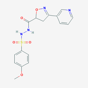 4-methoxy-N'-{[3-(3-pyridinyl)-4,5-dihydro-5-isoxazolyl]carbonyl}benzenesulfonohydrazideͼƬ