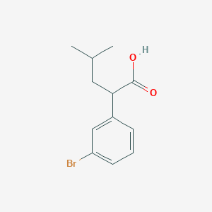 2-(3-bromophenyl)-4-methylpentanoic acidͼƬ