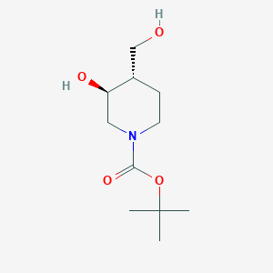 (3S,4S)-tert-Butyl 3-hydroxy-4-(hydroxymethyl)piperidine-1-carboxylateͼƬ