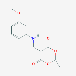 5-(((3-Methoxyphenyl)amino)methyl)-2,2-dimethyl-1,3-dioxane-4,6-dioneͼƬ