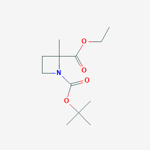 1-Tert-butyl2-ethyl2-methylazetidine-1,2-dicarboxylateͼƬ