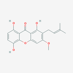 1,5,8-Trihydroxy-3-methoxy-2-prenylxanthoneͼƬ