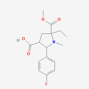 5-Ethyl-2-(4-fluorophenyl)-5-(methoxycarbonyl)-1-methyl-3-pyrrolidinecarboxylic acidͼƬ