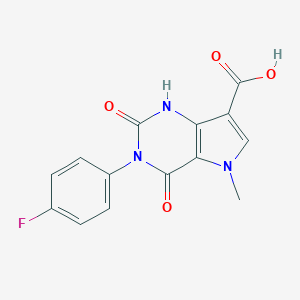 3-(4-fluorophenyl)-5-methyl-2,4-dioxo-2,3,4,5-tetrahydro-1H-pyrrolo[3,2-d]pyrimidine-7-carboxylic acidͼƬ