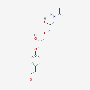 3-[2-Hydroxy-3-[4-(2-methoxyethyl)phenoxy]propoxy]-1-isopropylamino-2-propanol(Mixture of Diasteromers)(Metoprolol Impurity J)ͼƬ