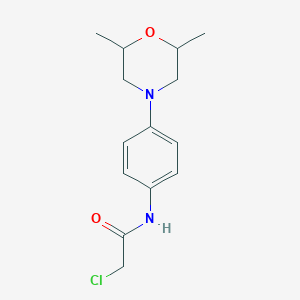 2-chloro-N-[4-(2,6-dimethylmorpholino)phenyl]acetamideͼƬ