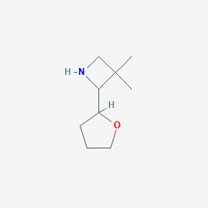 3,3-dimethyl-2-(oxolan-2-yl)azetidineͼƬ