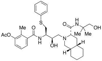 (3S,4aS,8aS)-2-[(2R,3R)-3-[(3-Acetoxy-2-methylbenzoyl)amino]-4-phenythiobutyl]-decahydro-N-(2-hydroxy-1,1-dimethylethyl)-3-isoquinolinecarboxamideͼƬ