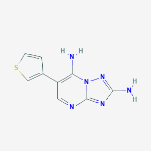 6-(3-Thienyl)[1,2,4]triazolo[1,5-a]pyrimidine-2,7-diamineͼƬ