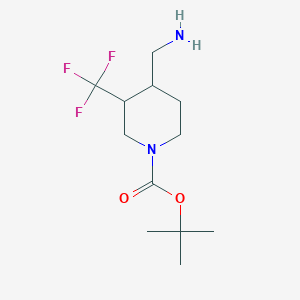 tert-butyl4-(aminomethyl)-3-(trifluoromethyl)piperidine-1-carboxylateͼƬ