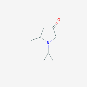 1-cyclopropyl-5-methylpyrrolidin-3-oneͼƬ