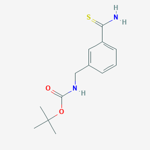 tert-butyl N-[(3-carbamothioylphenyl)methyl]carbamateͼƬ