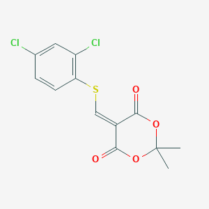 5-{[(2,4-Dichlorophenyl)sulfanyl]methylene}-2,2-dimethyl-1,3-dioxane-4,6-dioneͼƬ