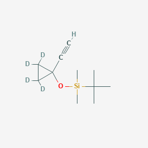 1-(tert-Butyldimethylsilyloxy)-1-ethynyl-cyclopropane-d4ͼƬ