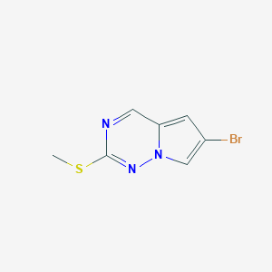 6-Bromo-2-(methylsulfanyl)pyrrolo[2,1-f][1,2,4]triazineͼƬ