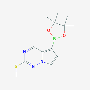 2-(methylsulfanyl)-5-(4,4,5,5-tetramethyl-1,3,2-dioxaborolan-2-yl)pyrrolo[2,1-f][1,2,4]triazineͼƬ