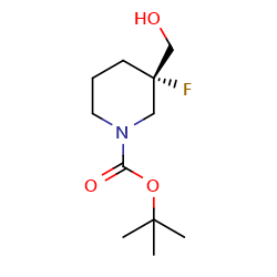 Tert-butyl(3S)-3-fluoro-3-(hydroxymethyl)piperidine-1-carboxylateͼƬ