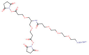 2-(Azido-PEG3-amido)-1,3-bis(NHS ester)ͼƬ