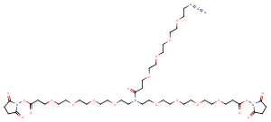 N-(Azido-PEG4)-N-bis(PEG4-NHS ester)ͼƬ