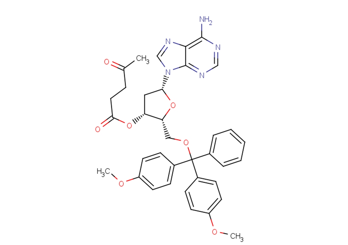 5'-O-(4,4'-Dimethoxytrityl)-3'-O-levulinyl-2'-deoxyadenosineͼƬ