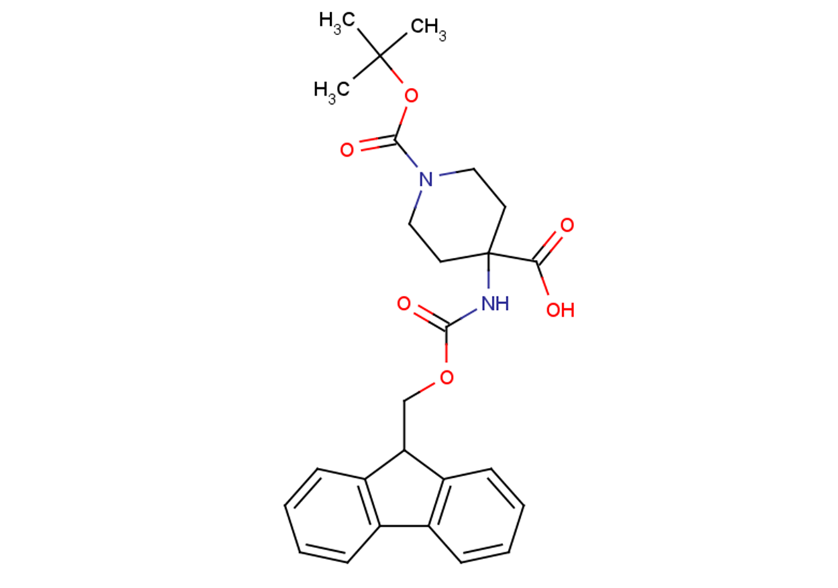 4-(9H-fluoren-9-ylmethoxycarbonylamino)-piperidine-1,4-dicarboxylic acid mono-tert-butyl esterͼƬ