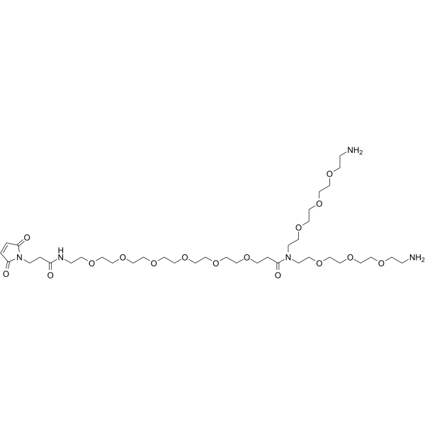 N-(Mal-PEG6)-N-bis(PEG3-amine)ͼƬ