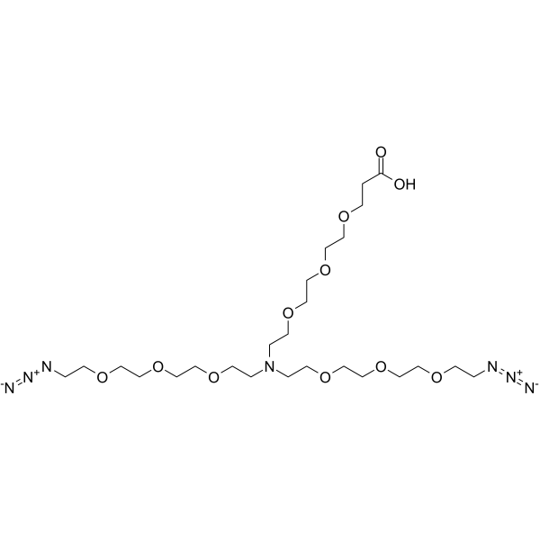 N-(acid-PEG3)-N-bis(PEG3-azide)ͼƬ