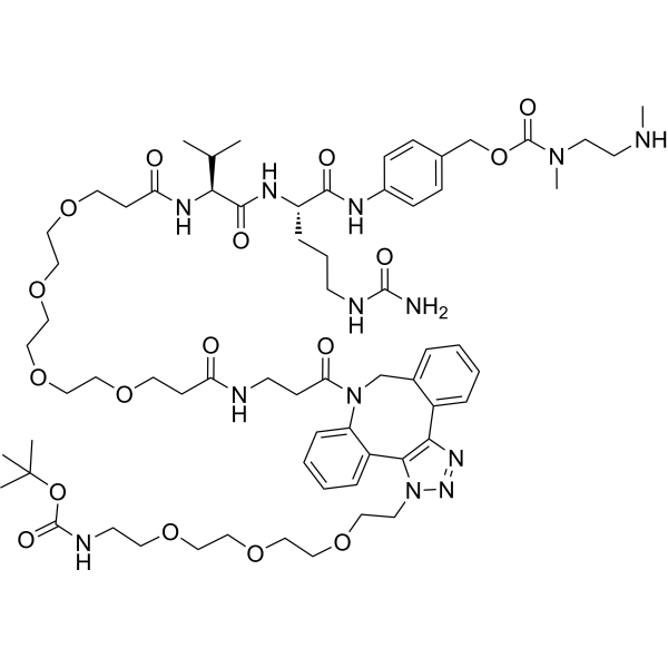 Boc-NH-PEG3-C2-triazole-DBCO-PEG4-VC-PAB-DMEAͼƬ