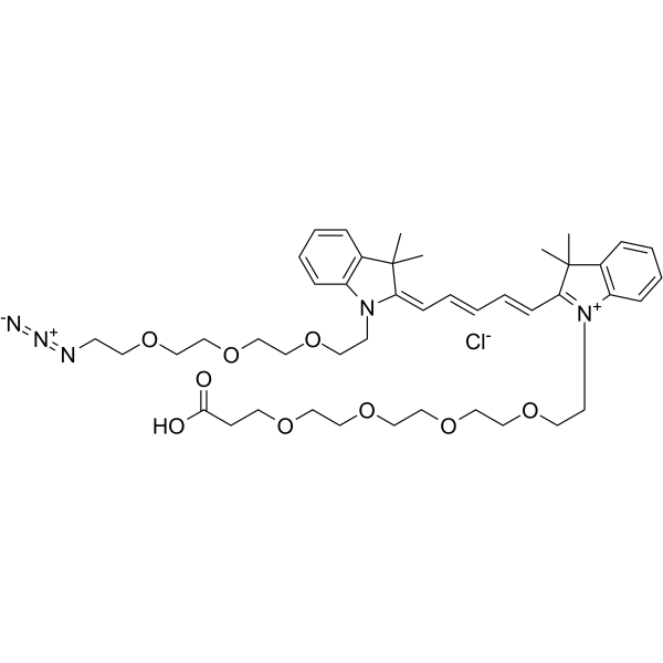 N-(Azide-PEG3)-N'-(PEG4-acid)-Cy5ͼƬ