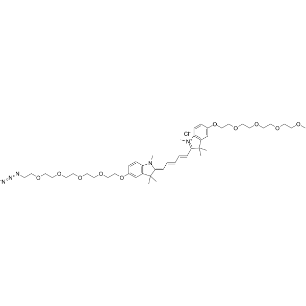 N-methyl-N'-methyl-O-(m-PEG4)-O'-(azide-PEG4)-Cy5ͼƬ