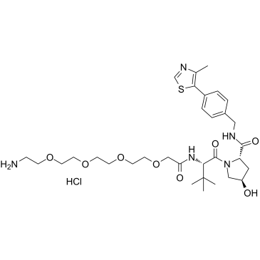 (S,R,S)-AHPC-PEG4-NH2 hydrochloride(VH032-PEG4-NH2 hydrochloride)ͼƬ