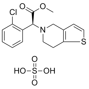 Clopidogrel hydrogen sulfate((S)-(+)-Clopidogrel bisulfate)ͼƬ