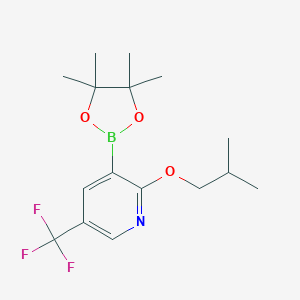 2-isobutoxy-3-(4,4,5,5-tetramethyl-1,3,2-dioxaborolan-2-yl)-5-(trifluoromethyl)pyridineͼƬ