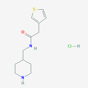 N-(Piperidin-4-ylmethyl)-2-(thiophen-3-yl)acetamide hydrochlorideͼƬ