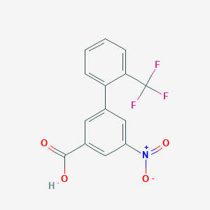 5-Nitro-2'-(trifluoromethyl)biphenyl-3-carboxylic acidͼƬ