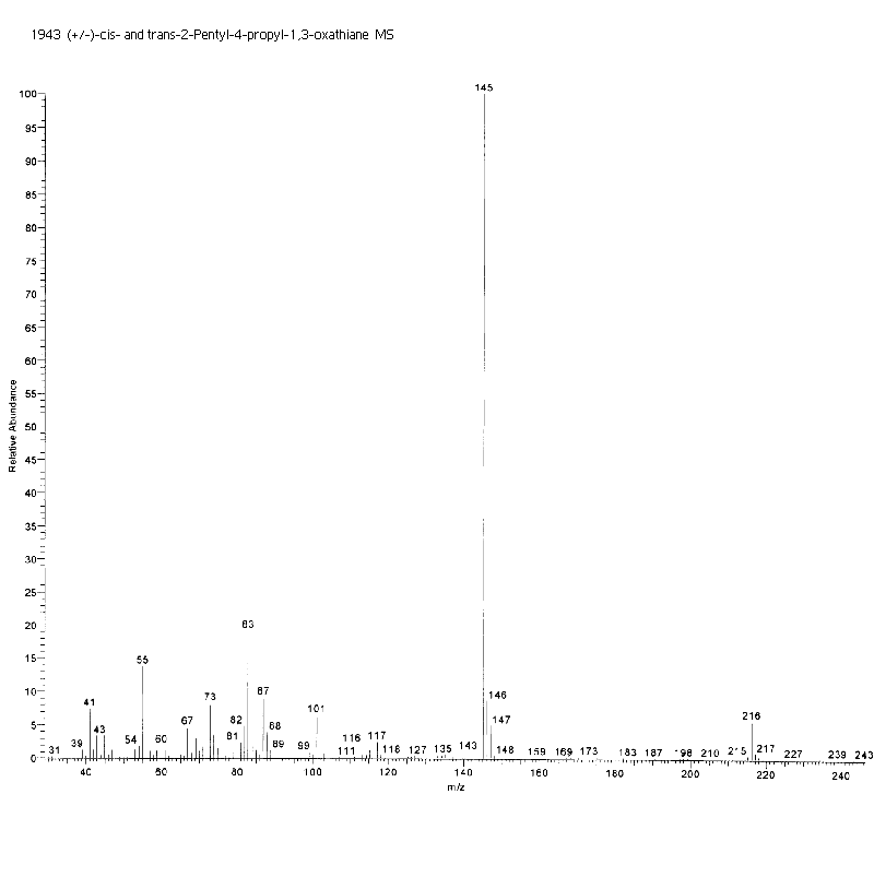 (+/-)-cis- and trans-2-Pentyl-4-propyl-1,3-oxathiane  (Safety evaluation not completed)ͼ4