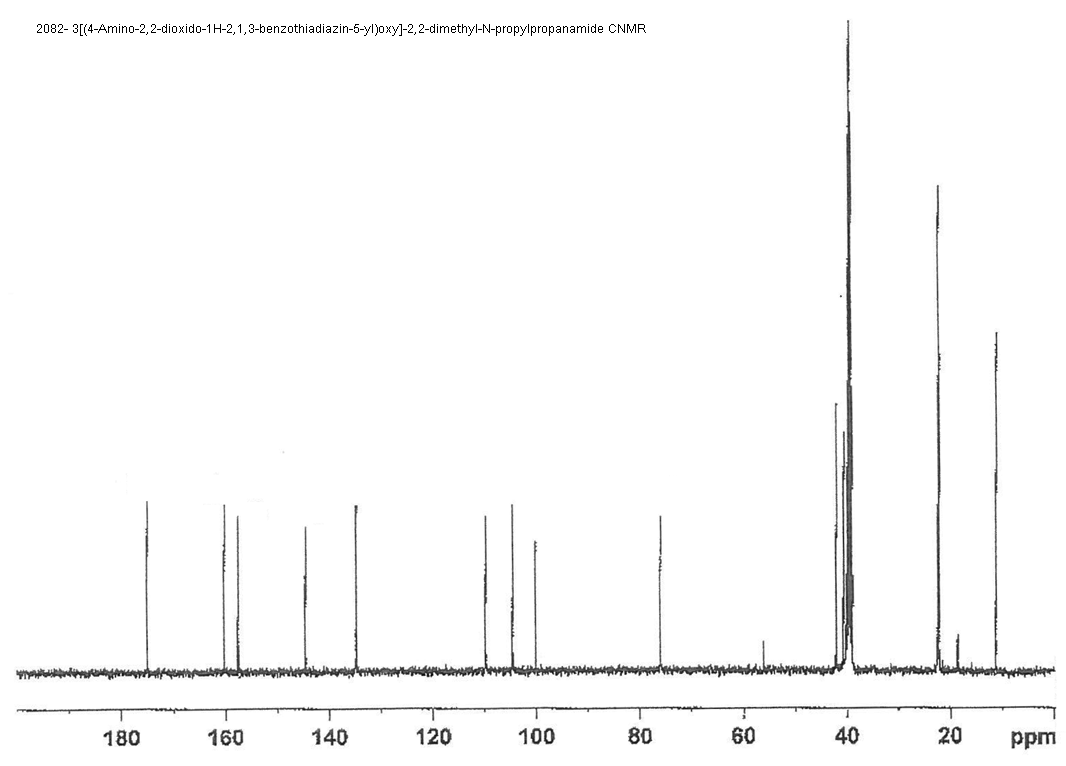 3[(4-Amino-2,2-dioxido-1H-2,1,3-benzothiadiazin-5-yl)oxy]-2,2-dimethyl-N-propylpropanamideͼ1