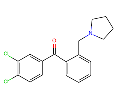 3,4-dichloro-2'-pyrrolidinomethyl benzophenone