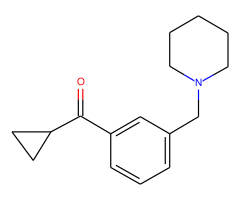 cyclopropyl 3-(piperidinomethyl)phenyl ketone