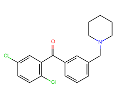 2,5-dichloro-3'-piperidinomethyl benzophenone