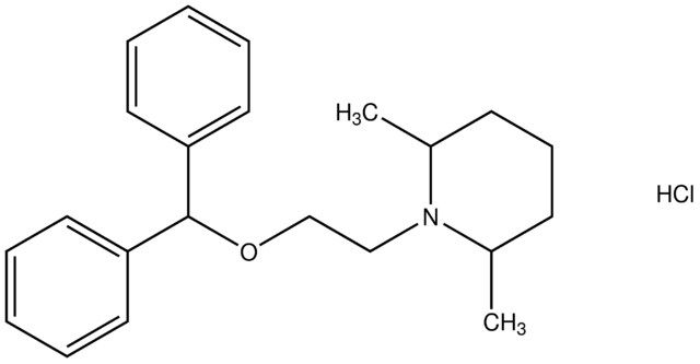 benzhydryl 2-(2,6-dimethyl-1-piperidinyl)ethyl ether hydrochloride