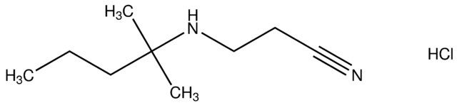 3-[(1,1-dimethylbutyl)amino]propanenitrile hydrochloride