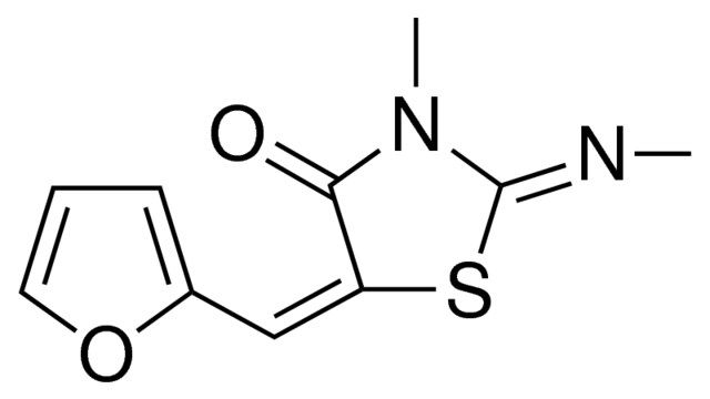 (2Z,5E)-5-(2-furylmethylene)-3-methyl-2-[(Z)-methylimino]-1,3-thiazolidin-4-one