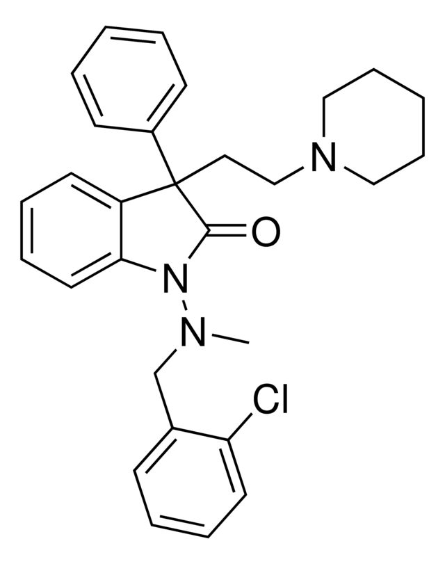 1-[(2-Chlorobenzyl)(methyl)amino]-3-phenyl-3-[2-(1-piperidinyl)ethyl]-1,3-dihydro-2H-indol-2-one