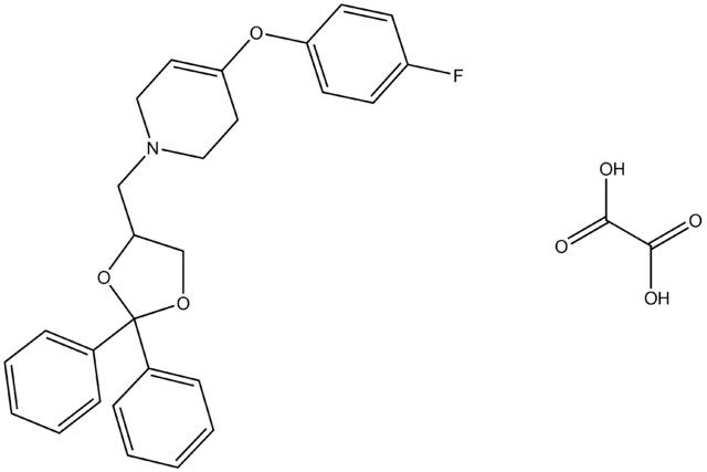 1-[(2,2-diphenyl-1,3-dioxolan-4-yl)methyl]-4-(4-fluorophenoxy)-1,2,3,6-tetrahydropyridine oxalate