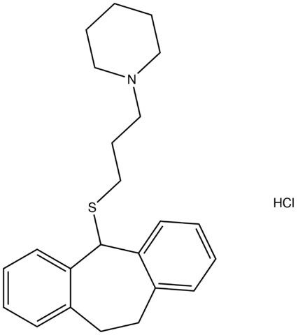 1-[3-(10,11-dihydro-5H-dibenzo[a,d]cyclohepten-5-ylsulfanyl)propyl]piperidine hydrochloride