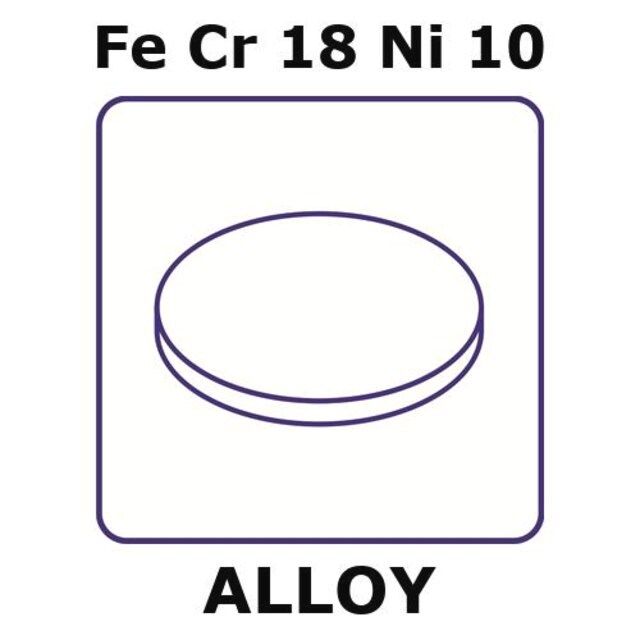 Stainless Steel-AISI 304 alloy, FeCr18Ni10