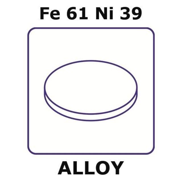 Iron-Nickel alloy, Fe61Ni39