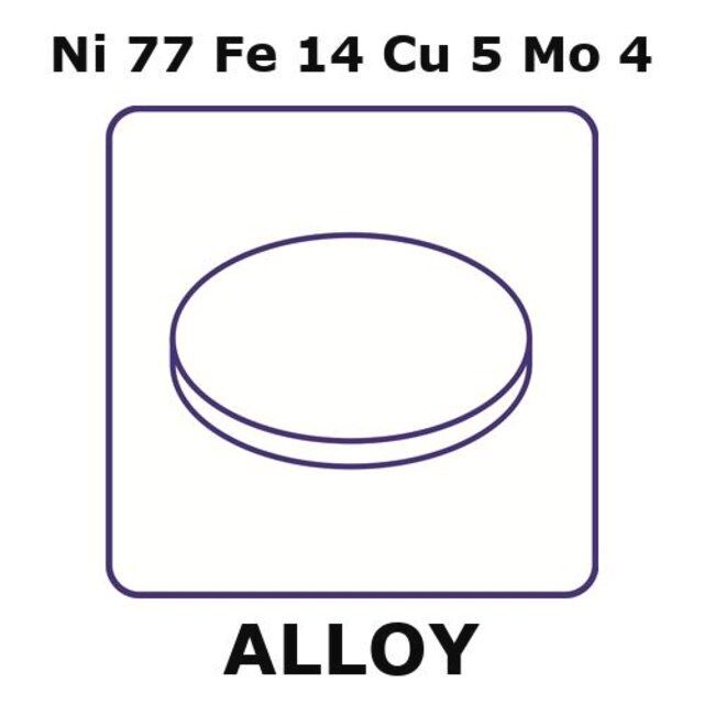 Magnetic shielding alloy, Ni77Fe14Cu5Mo4